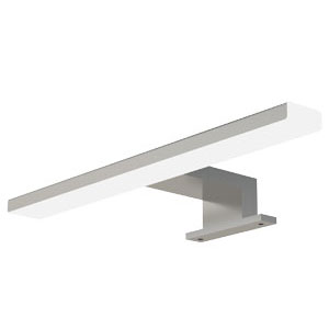 Aufsatzleuchte: LED-Aufsatzleuchte 300 mm Breite - verchromt