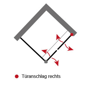 Anschlag Pendeltür: Rechts