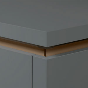 Farbe Griffmulde: Bronze Metallic farbig