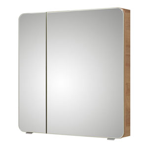 Ausführung Spiegelschrank: Große Tür rechts, kleine Tür links