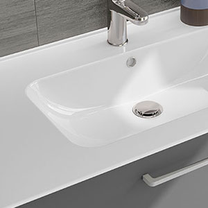 Waschtisch-Farbe: Weiß Glanz