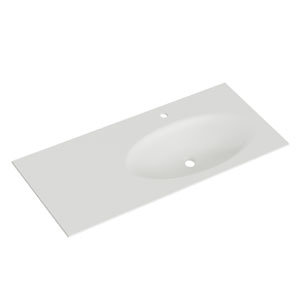 Waschtisch-Typ / -Farbe: Krion-Waschtisch - Breite: 113 cm Rechts