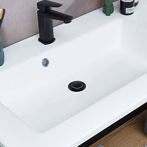 Waschtisch-Typ / -Farbe: Solid Surface, Weiß Matt - 78 cm