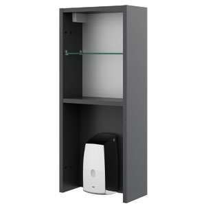 Ausführung Spiegelschrank: Platz für den Seifenspender links