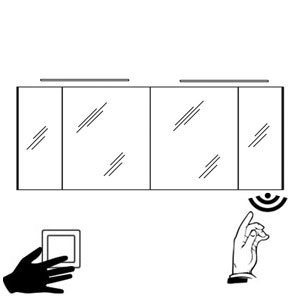 Schalter für Beleuchtung: Schalter und Sensorschalter