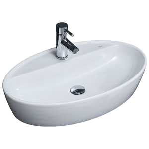 Waschtisch-Typ: 67 cm - One, Keramik, Zwangsablauf