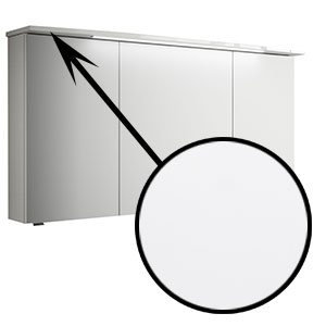 Spiegelschrank-Beleuchtung: TwinLED, 9,5 Watt, 142 cm - Weiß Glanz