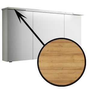 Spiegelschrank-Beleuchtung: TwinLED, 6,7 Watt, 122 cm - Riviera Eiche quer NB