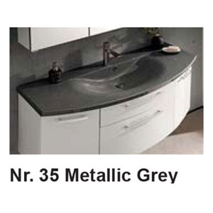 Waschtisch-Farbe: Metallic Grey