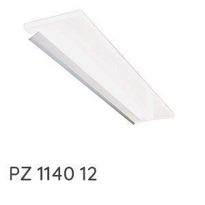 Flächenleuchte: Flächenleuchte chrom matt, 18,88 Watt, 1234 mm