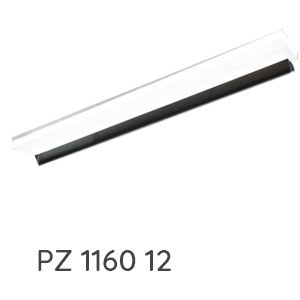 Flächenleuchte: Flächenleuchte schwarz matt, 18,88 Watt, 1234 mm