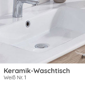 Waschtisch-Typ / -Farbe: Keramik-Waschtisch 1020 mm Breite