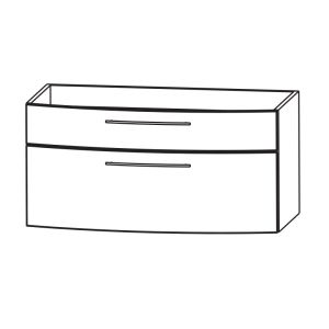 Waschtischunterschrank: für evermite-Waschtisch 900 mm Breite