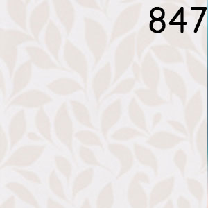 Motiv: Blätterdruck Beige-Ecru - Seidenmatt