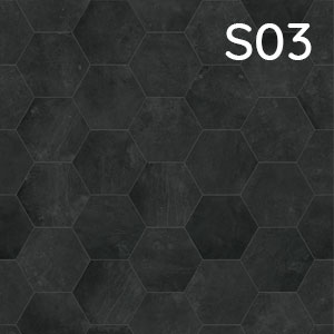 Motiv: Fliese Hexagon-Anthrazit