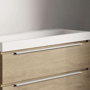Griffvariante: 90 cm - weiss