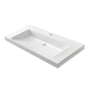 Waschtisch-Typ: 100 cm - RonX 1000C, inkl. Clou Ab- und Überlauf in Chrom