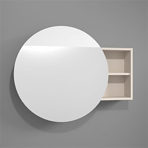 Ausführung Spiegelschrank: Türanschlag Links, Regal Rechts