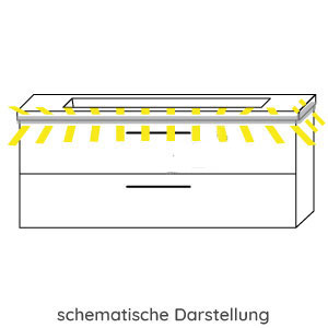 Sensorschalter für Waschtischunterschrank: Schattenfuge ohne LEDplus