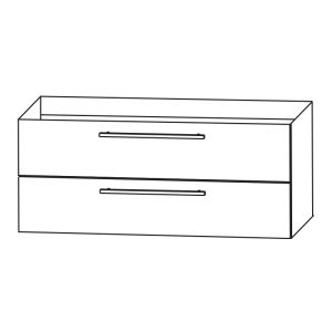 Waschtischunterschrank: für Mineralguss-und Glaswaschtisch 1200 mm Breite