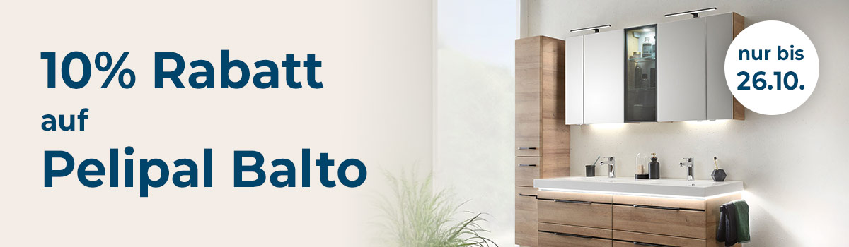 Pelipal Balto Badmöbel mit Waschtisch, Unterschrank und Spiegelschrank