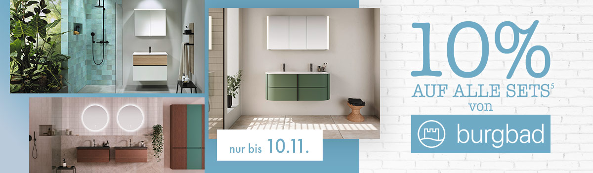Burgbad Badmöbel Rabattaktion Burgbad 10% auf Sets