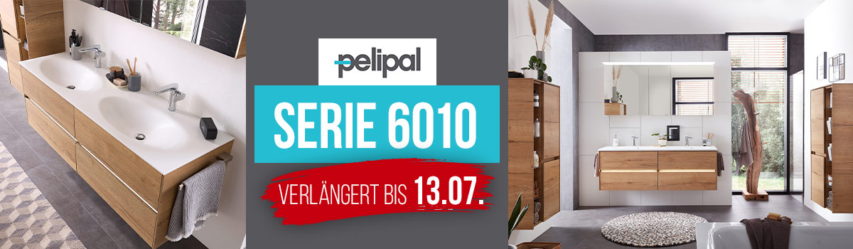 Pelipal Serie 6010 Badmöbel Rabattaktion – 10% auf Badmöbel der Serie 6010