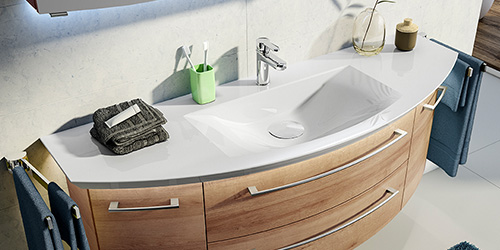 Waschbecken aus Mineralguss und Mineralmarmor Waschbecken aus Mineralguss und Mineralmarmor